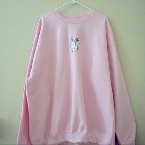 giant hoodies bunny sweatshirt